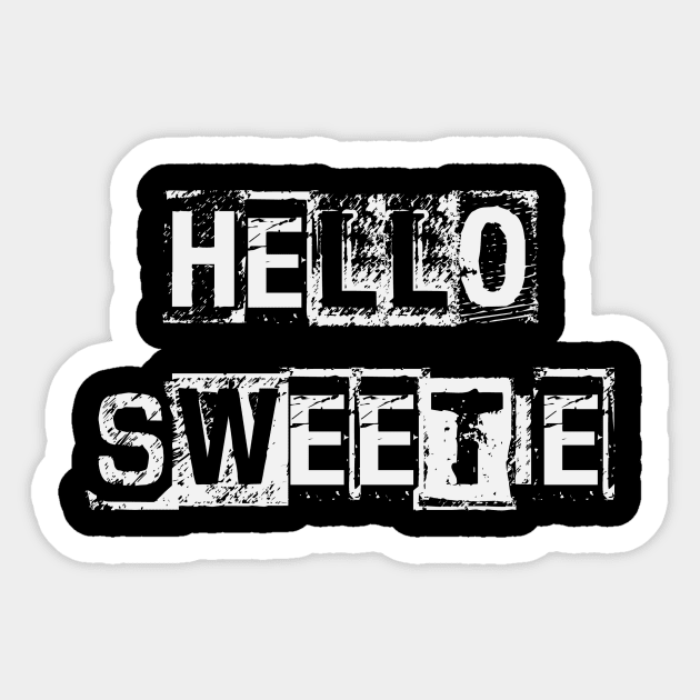 Hello Sweetie -Punk Sticker by Thisdorkynerd